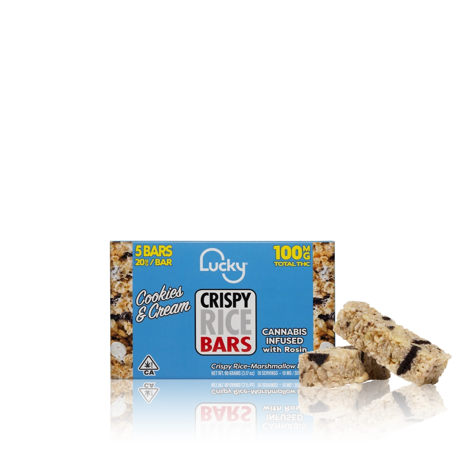 Lucky Rosin Infused Crispy Rice Marshmallow Squares
