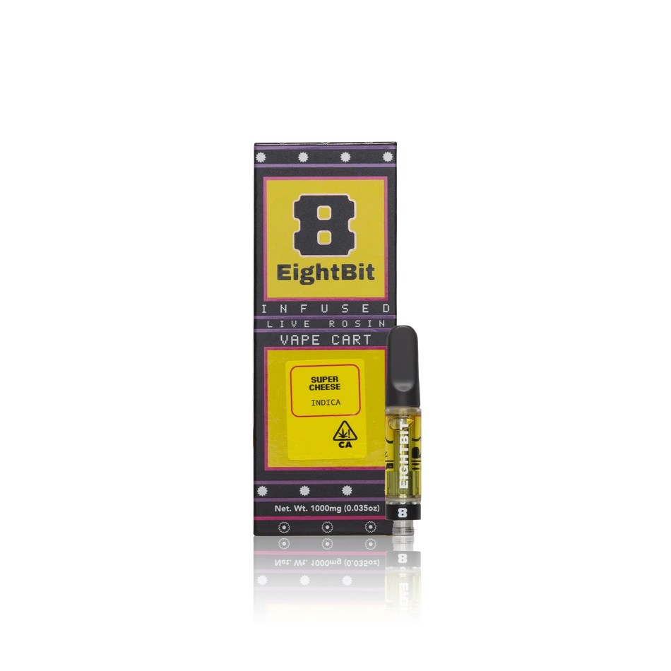 8 Bit Buds Infused Live Rosin Vape Cartridge