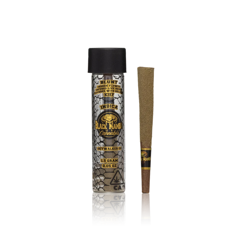 Black Mamba Infused Live Resin Blunt w/ Golden Kief