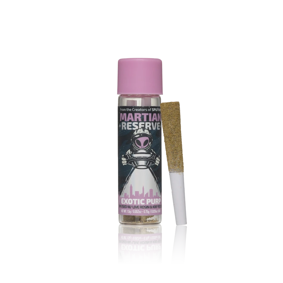Martian Reserve Infused w/ Live Rosin & Kief Rocks Pre-rolls