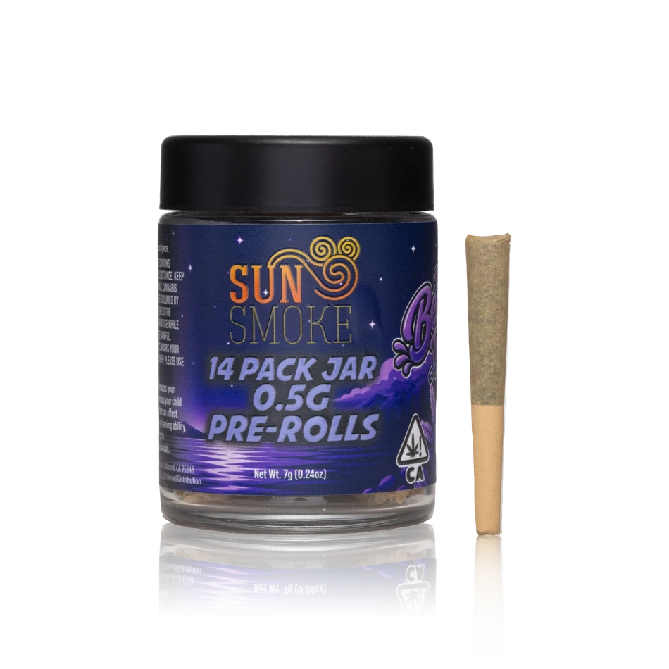 Sun Smoke 14 Pack Jar 0.5G Pre-Rolls