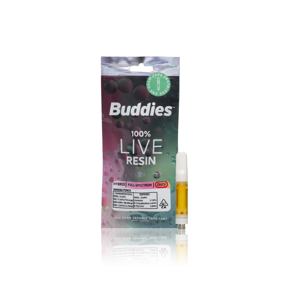 Buddies Ceramic Live Resin Vape Cart