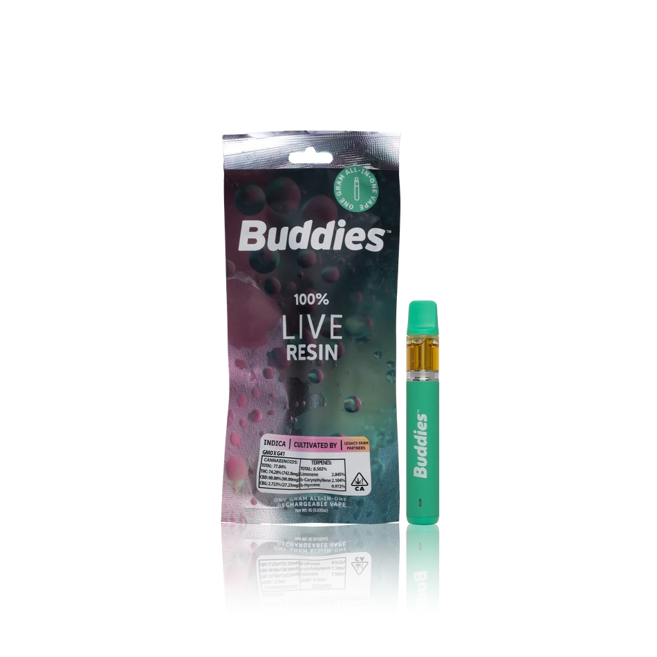 Buddies 100% Live Resin Vape