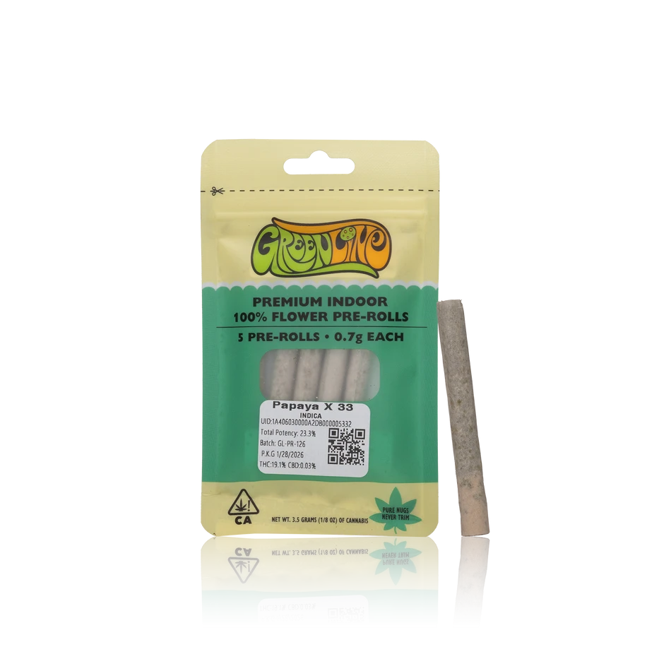 Greenline 100% Flower Pre-Rolls