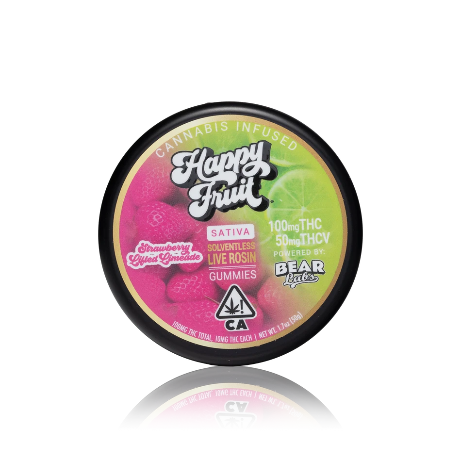 Happy Fruit Solventless Live Rosin Gummies