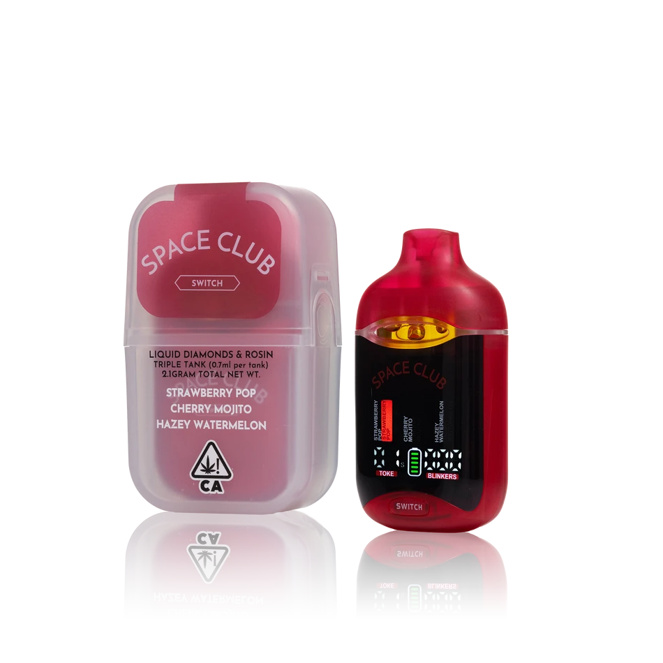 Space Club Liquid Diamonds + Rosin Triple Tank